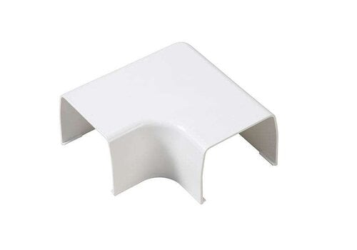  HorecaTraders OptimalDuct Flat Bend 90° 80x60mm - White (RAL 9010) - Set of 10 Pieces 