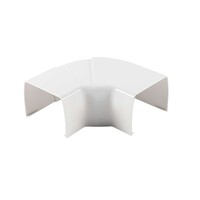 OptimalDuct Adjustable Elbow 80x60mm - White (RAL 9010) - Set of 10 Pieces