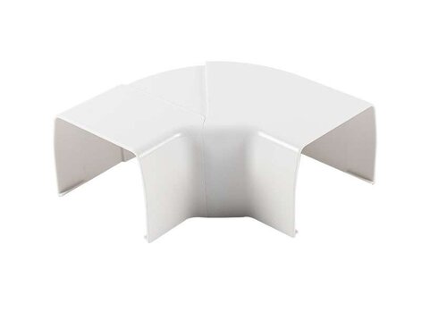  HorecaTraders Coude réglable OptimalDuct 80x60mm - Blanc (RAL 9010) - Lot de 10 pièces 