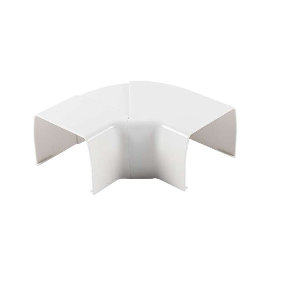 Coude réglable OptimalDuct 80x60mm - Blanc (RAL 9010) - Lot de 10 pièces