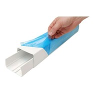 Goulotte de câbles OptimalDuct | Blanche | L 2000 x l 110 x H 75 mm | Lot de 4 pièces