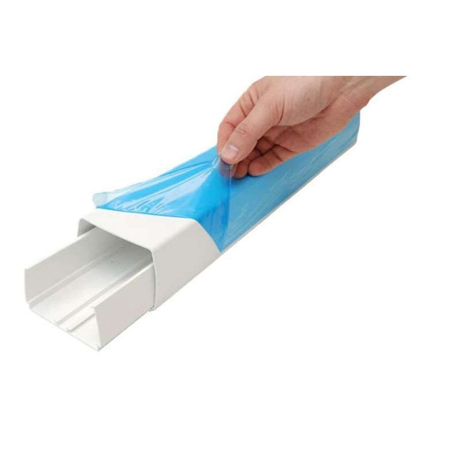 Goulotte de câbles OptimalDuct | Blanche | L 2000 x l 110 x H 75 mm | Lot de 4 pièces