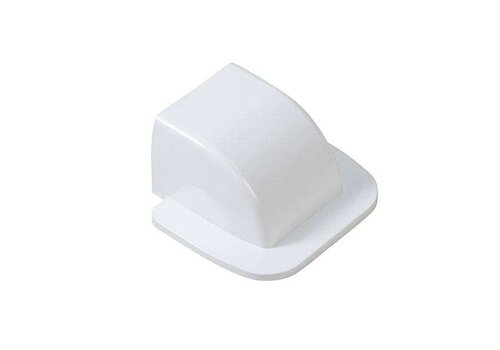  HorecaTraders OptimalDuct Wall Cover Cap | White | 110x75mm | Set of 10 Pieces 