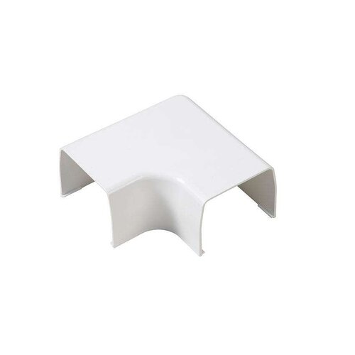  HorecaTraders Coude plat OptimalDuct à 90° | Blanc | 110 x 75 mm | Lot de 10 pièces 