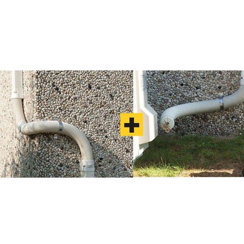  HorecaTraders Mastic d'étanchéité flexible OptimalDuct « Flexy » 110 mm | Résistant aux UV | Blanc 