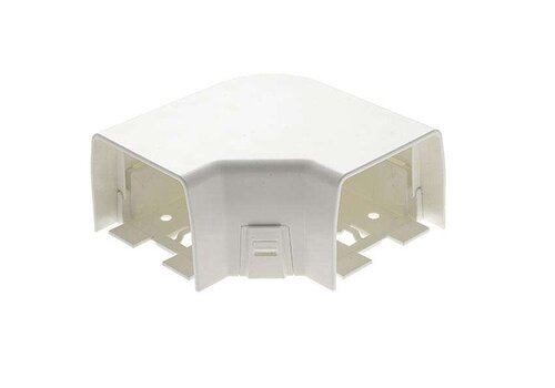  HorecaTraders ClimClick Vlakke Bocht 90° 110x75mm - Wit (RAL 9010) - Set van 6 Stuks 