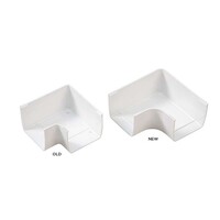 OptimalDuct Platte Bocht 90° 110x75mm - Wit (RAL 9010) - Set van 10 Stuks