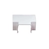 HorecaTraders OptimalDuct T-Verbinder | Weiß | 110 x 75 mm | 10er-Set