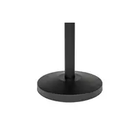 Poteau de barrière pour corde | Tête ovale noire, hauteur 100 cm, base Ø32 cm, poteau Ø5,1 cm