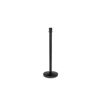 Afzetpaal voor koord | ovale kop | zwart | 100(h) x Ø5,1 cm