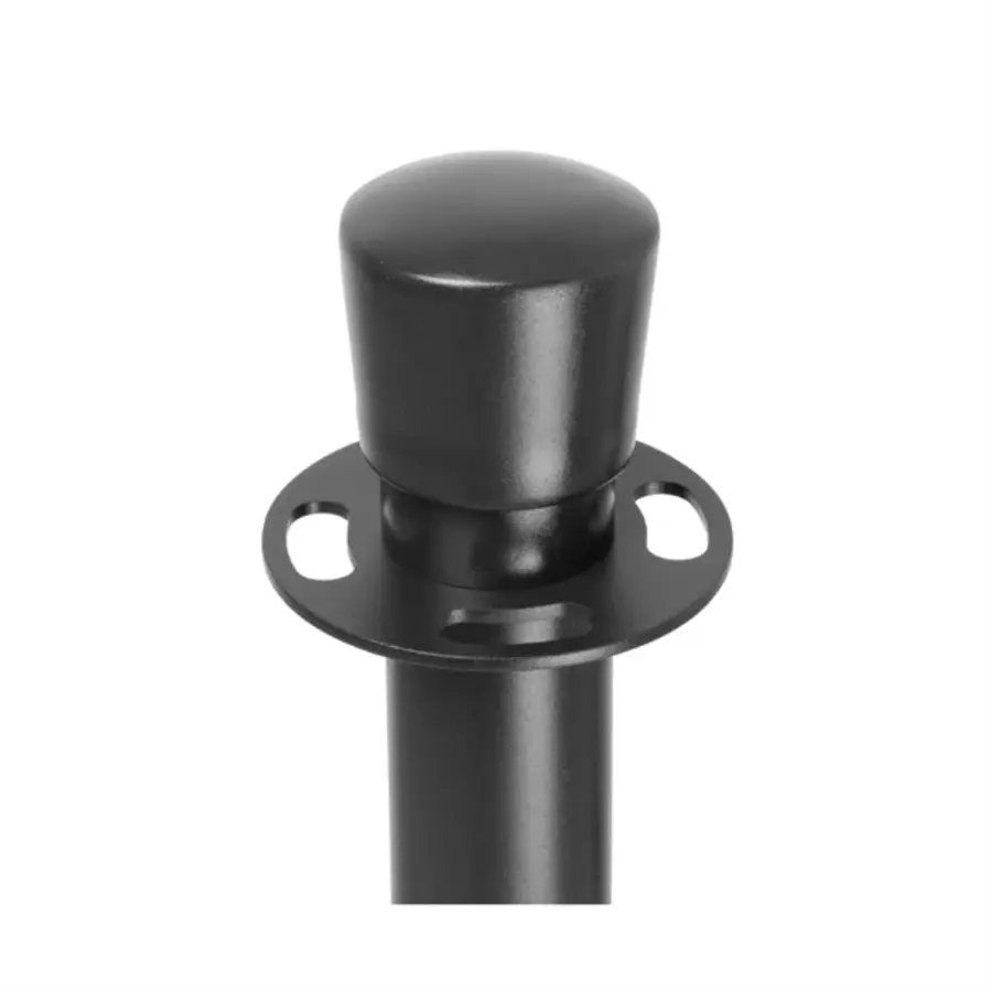 Black Barrier Posts | Flat Base | Height 96 cm | 2 pieces