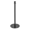 HorecaTraders Poteaux de barrière noirs | Base plate | Hauteur 96 cm | 2 pièces