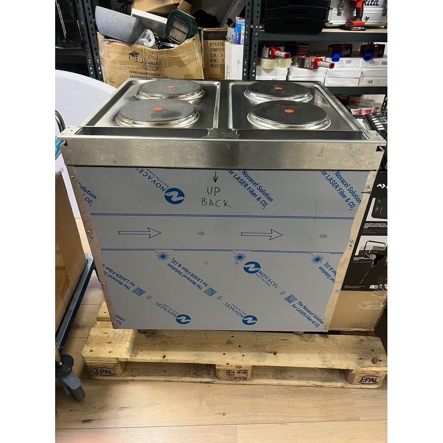 Gastro-M Elektroherd 70/80 CFE – 4 Kochfelder & Backofen – Steckdosenmodell