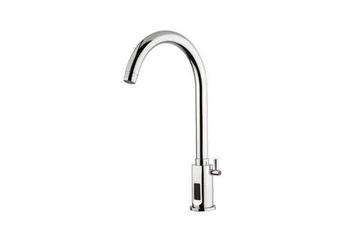 Saro Wasserhahn mit Infrarotsensor | Hoher Auslauf (200 mm) | Mischbatterie | 230 V 