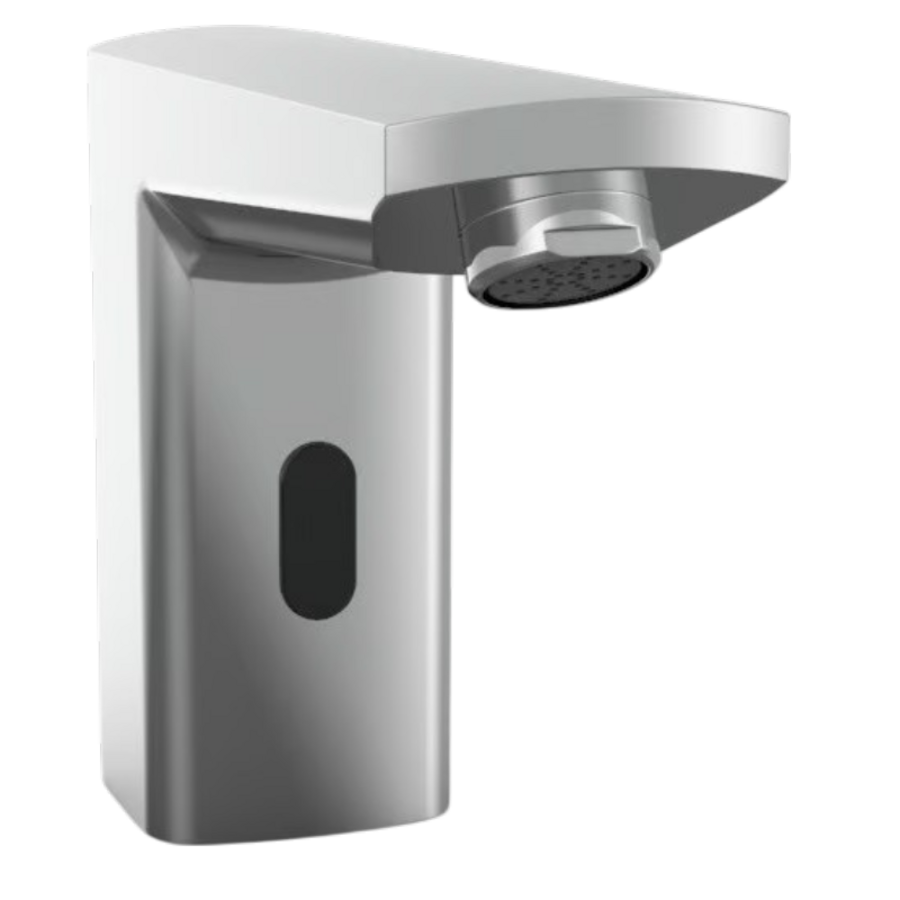 Wasserhahn mit Infrarotsensor | Verchromtes Messing | 230 V / 6 V | 145 x 151 x 57 mm