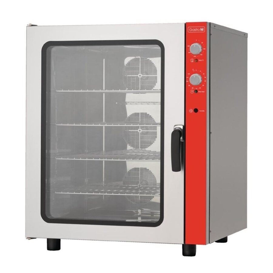 Electric baker's oven with 10 racks | Stainless steel | +50°C to +280°C | 101(h)x82.5(w)x71(d) cm