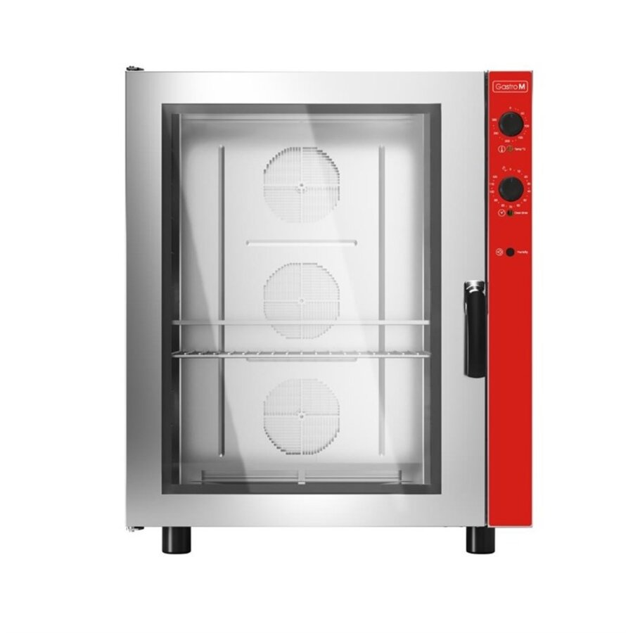 Elektrischer Backofen mit 10 Einschubebenen | Edelstahl | +50 °C bis +280 °C | 101 (H) x 82,5 (B) x 71 (T) cm