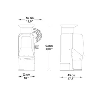 Minimatic Automatische Zitruspresse | 15/Min. | Ø 60–80 mm | 330 x 450 x 930 (H) mm