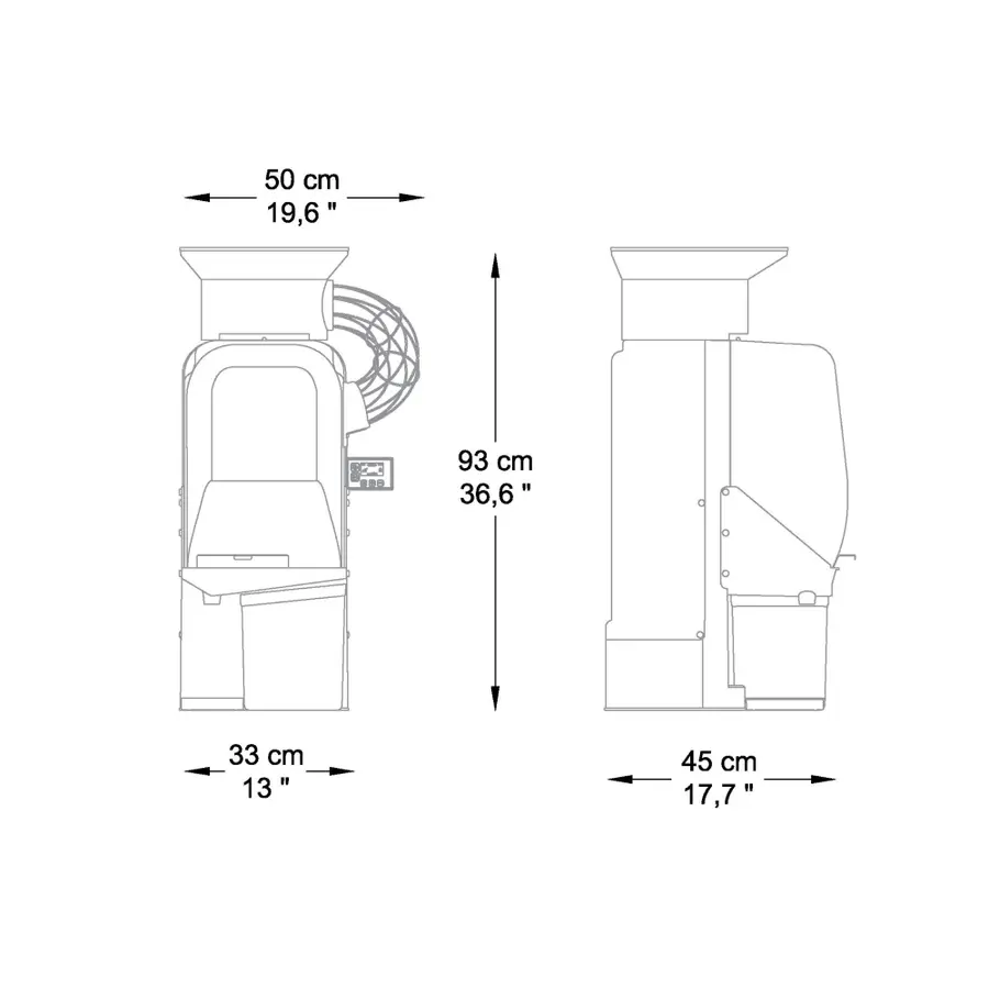 Minimatic Automatische Citruspers | 15/min | Ø60-80 mm | 330x450x930(h)mm