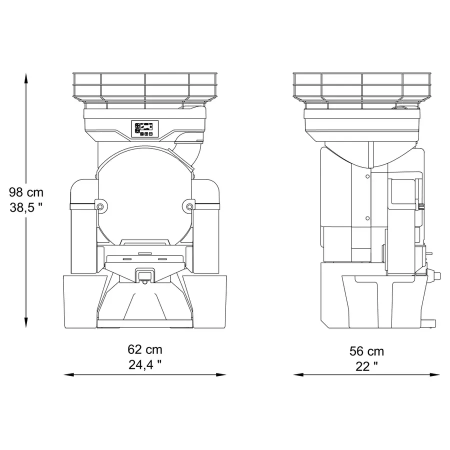 FastTop Automatic Citrus Juicer | 230V | 45/min | Ø60-80mm | 620x560x980 (h) mm