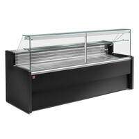 Static Counter Display Case - 1000mm - +4°/+6°C - Stainless Steel Worktop