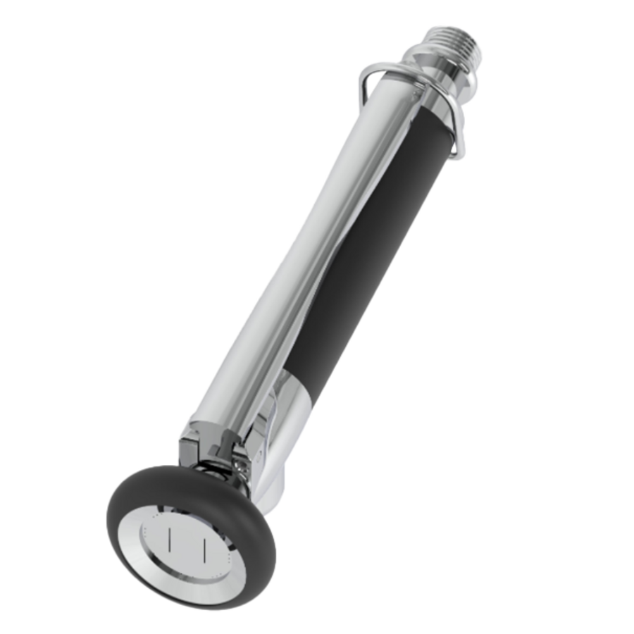 Pre-rinse shower - Wall mounting - Brushed stainless steel - Including mixer tap - 775mm