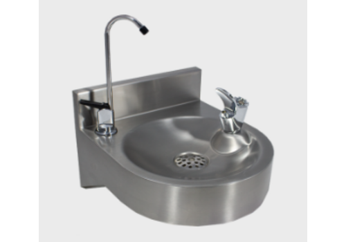  Horeca Traders Stainless steel sink with bottle filler and drinking fountain 