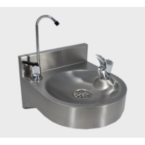  Horeca Traders Stainless steel sink with bottle filler and drinking fountain 
