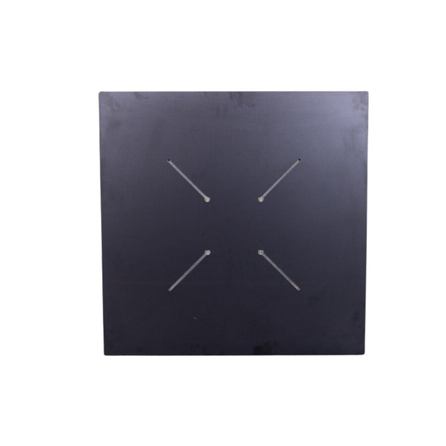 Plateau de table Horeca Traders - Extérieur - Aspect bois HPL - Dark Canyon - Carré - 60 x 60 cm