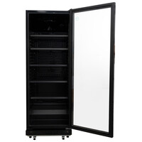 Exquisit ELDC350.3XLB - Horeca Displaykoelkast - Glazen Deur - Zwart - 347 Liter