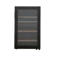 Exquisit GCWK120 - Cave à vin - 45 bouteilles - Noir - Hauteur : 84 cm