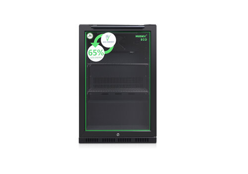  Husky C1H-ECO-865-BK-NL-HU - Réfrigérateur de bar à très faible consommation d'énergie - 1 porte - Noir - 130 litres 