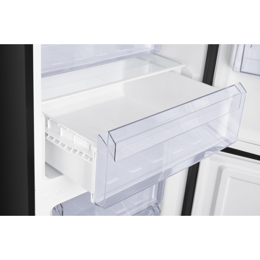 BONN325-040CB - Fridge-freezer combination - 315 Liters - Black - Energy class C