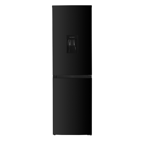  Exquisit KGC245-80-NF-W-040DB - Fridge-freezer combination with water dispenser - No-Frost - Black - 181cm High 