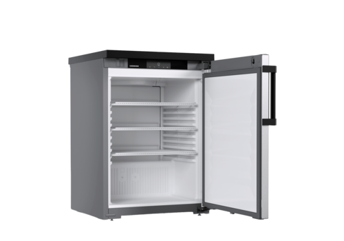  Liebherr Réfrigérateur sous plan de travail | Acier inoxydable | Verrouillage | 134 litres | +1 °C à +15 °C | 60 x 64,8 x 85,2 cm 