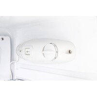 Glass Door Cooler with Lock - 130 Liters - White - 84cm High