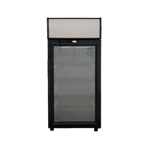  Exquisit Glasdeurkoeler met Display en Slot - 80 Liter - Zwart - 98cm Hoog 