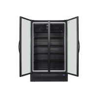 Grote Dubbeldeurs Displaykoeler | 771 Liter | Zwart | 1985x120x719 | Energieklasse A e