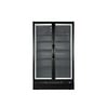 Vitrine réfrigérée à double porte grand format | 771 litres | Noire | 1985 x 120 x 719 mm | Classe énergétique A