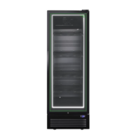 Displaykoeler met Scharnierdeur | 364 Liter | Zwart | 719 x 650 x 1985 | Energieklasse A