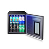 Glacière compacte à porte vitrée - 48 litres - Noire - Hauteur : 51 cm