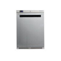 Professional Under-counter Freezer with Lock - 113 Liters - Stainless Steel - 84cm High
