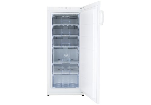  Exquisit Gewerbegefrierschrank – 202 Liter – Weiß – 6 Schubladen – 145 cm hoch 