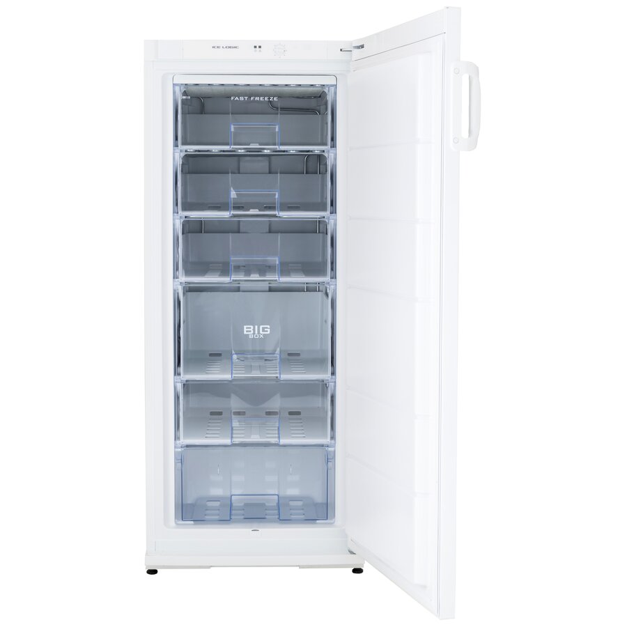 Congélateur commercial - 202 litres - Blanc - 6 tiroirs - Hauteur : 145 cm