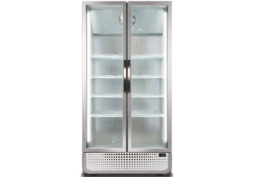  Husky Dubbeldeurs Displaykoeler | Wit  | No-Frost | 728 Liter | 719 x 1000 x 1985 mm 