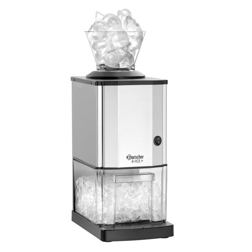  Bartscher Professional Ice Crusher - 15kg per hour - Stainless Steel - 46cm High 