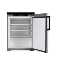 Unterbaukühlschrank | Tür aus Edelstahl | 134 Liter | +1 °C bis +15 °C | 60 x 64,8 x 85,2 cm | Professionell