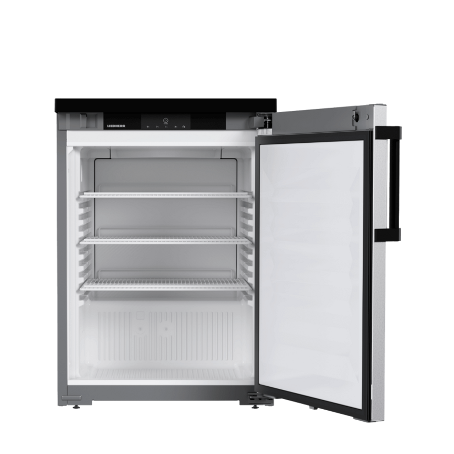 Réfrigérateur sous comptoir | Porte en acier inoxydable | 134 litres | +1 °C à +15 °C | 60 x 64,8 x 85,2 cm | Professionnel