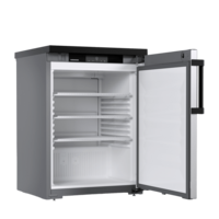 Unterbaukühlschrank | Tür aus Edelstahl | 134 Liter | +1 °C bis +15 °C | 60 x 64,8 x 85,2 cm | Professionell
