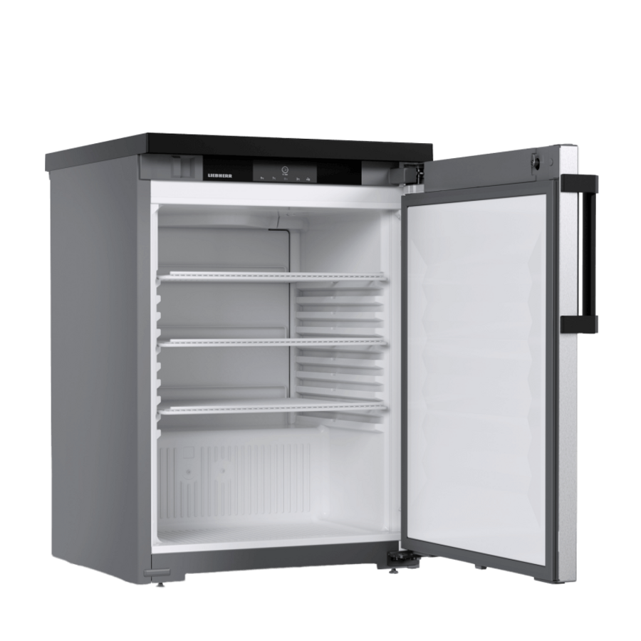 Réfrigérateur sous comptoir | Porte en acier inoxydable | 134 litres | +1 °C à +15 °C | 60 x 64,8 x 85,2 cm | Professionnel